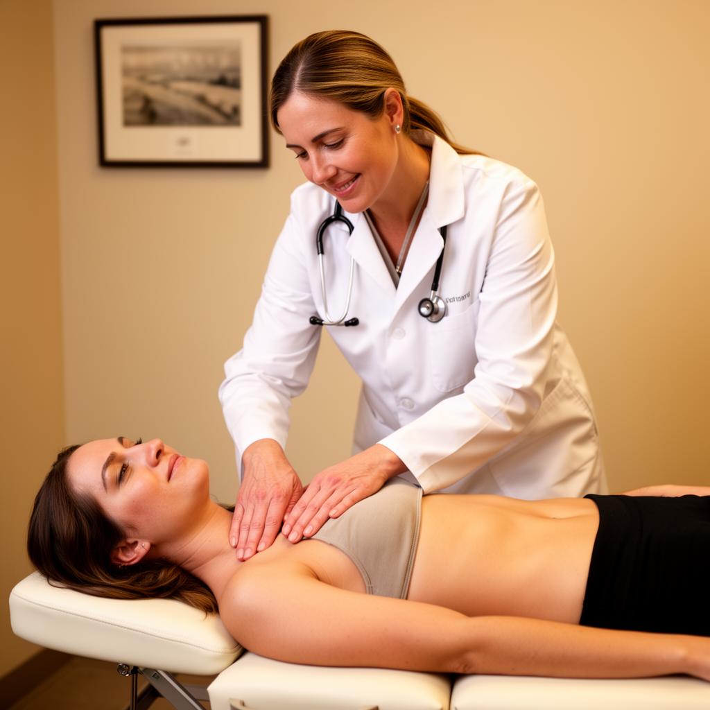 Dr. Anthony Crifase providing chiropractic treatment
